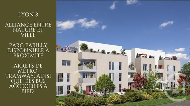 Appartement F2 à vendre - 2 pièces - 43.87 m2 - LYON - 69008 - RHONE-ALPES - Century 21 Villa Urbana