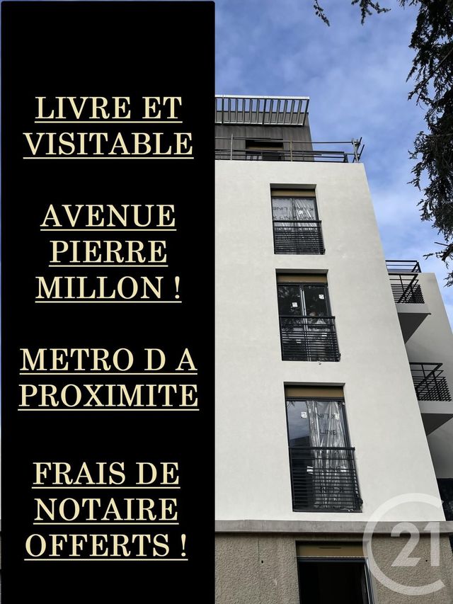Appartement F3 à vendre - 3 pièces - 60.0 m2 - LYON - 69008 - RHONE-ALPES - Century 21 Villa Urbana