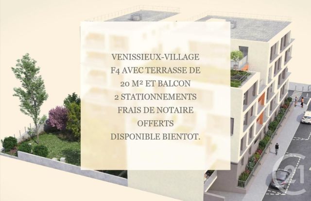 Appartement F4 à vendre - 4 pièces - 84.0 m2 - VENISSIEUX - 69 - RHONE-ALPES - Century 21 Villa Urbana