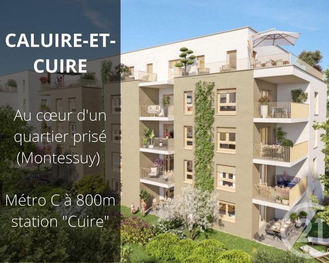 Appartement T2 à vendre - 2 pièces - 47.6 m2 - CALUIRE ET CUIRE - 69 - RHONE-ALPES - Century 21 Villa Urbana