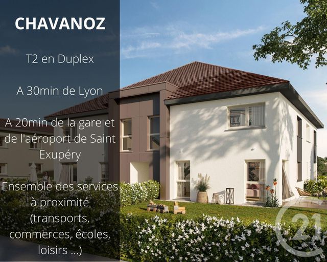 Appartement Duplex à vendre - 2 pièces - 48.31 m2 - CHAVANOZ - 38 - RHONE-ALPES - Century 21 Villa Urbana
