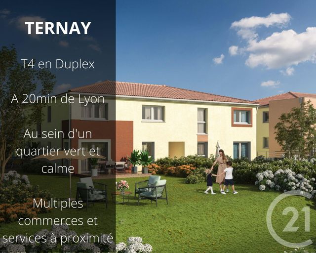 Appartement Duplex à vendre - 4 pièces - 81.32 m2 - TERNAY - 69 - RHONE-ALPES - Century 21 Villa Urbana