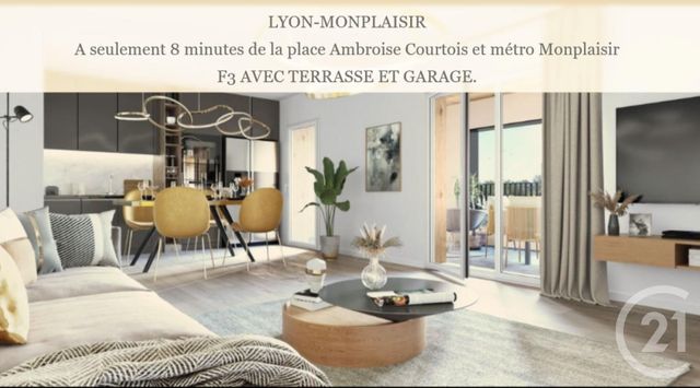 Appartement F3 à vendre - 3 pièces - 71.5 m2 - LYON - 69003 - RHONE-ALPES - Century 21 Villa Urbana