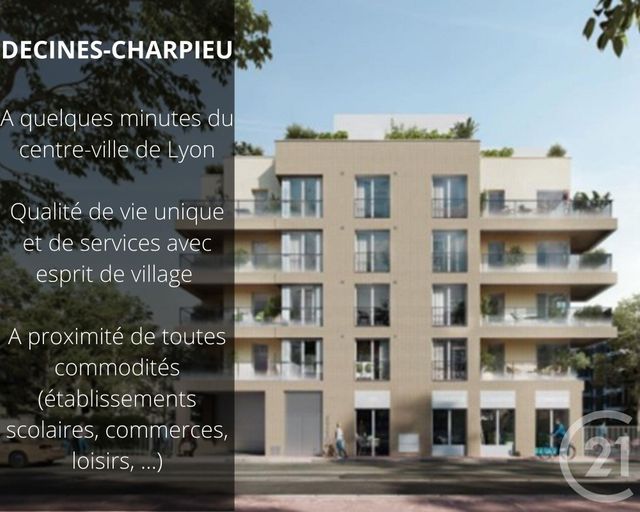 Appartement T4 à vendre - 4 pièces - 73.36 m2 - DECINES CHARPIEU - 69 - RHONE-ALPES - Century 21 Villa Urbana