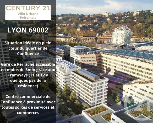 Appartement T3 à vendre - 3 pièces - 68.5 m2 - LYON - 69002 - RHONE-ALPES - Century 21 Villa Urbana