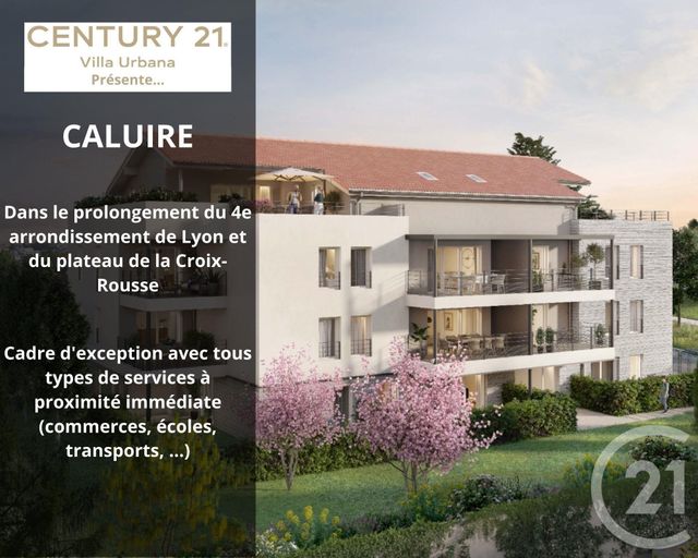 Appartement T3 à vendre - 3 pièces - 64.06 m2 - CALUIRE ET CUIRE - 69 - RHONE-ALPES - Century 21 Villa Urbana