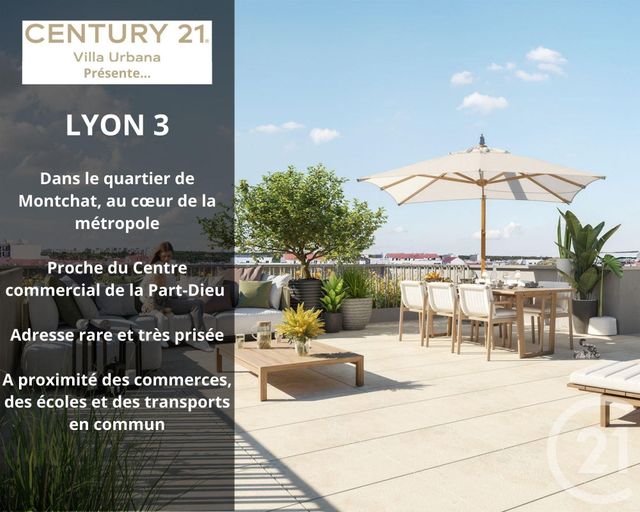Appartement T4 à vendre - 4 pièces - 96.21 m2 - LYON - 69003 - RHONE-ALPES - Century 21 Villa Urbana