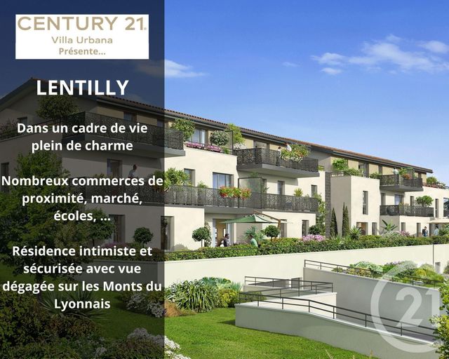 Appartement T2 à vendre - 2 pièces - 44.73 m2 - LENTILLY - 69 - RHONE-ALPES - Century 21 Villa Urbana