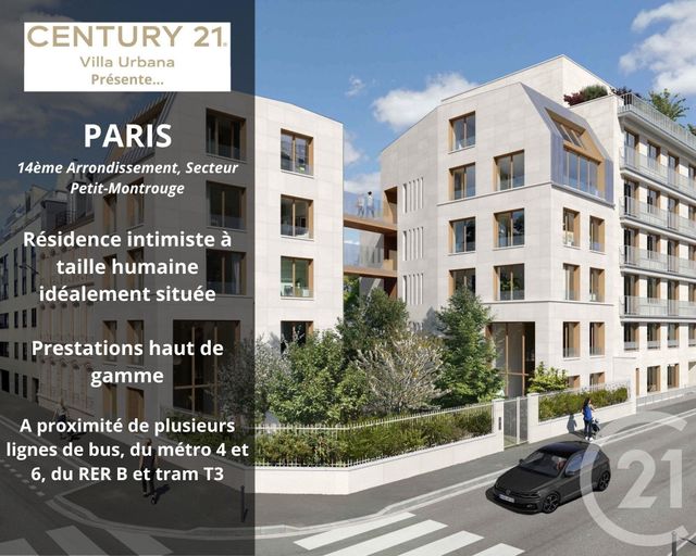 Appartement T4 à vendre - 4 pièces - 106.37 m2 - PARIS - 75014 - ILE-DE-FRANCE - Century 21 Villa Urbana