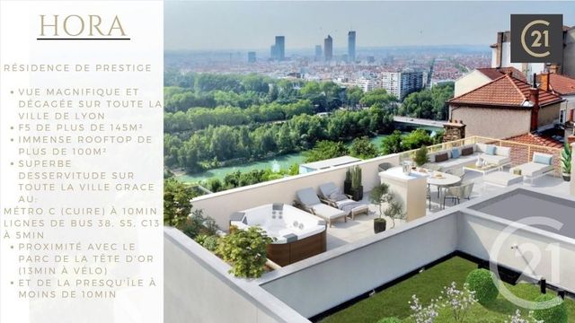 Appartement F5 à vendre - 5 pièces - 148.67 m2 - CALUIRE ET CUIRE - 69 - RHONE-ALPES - Century 21 Villa Urbana