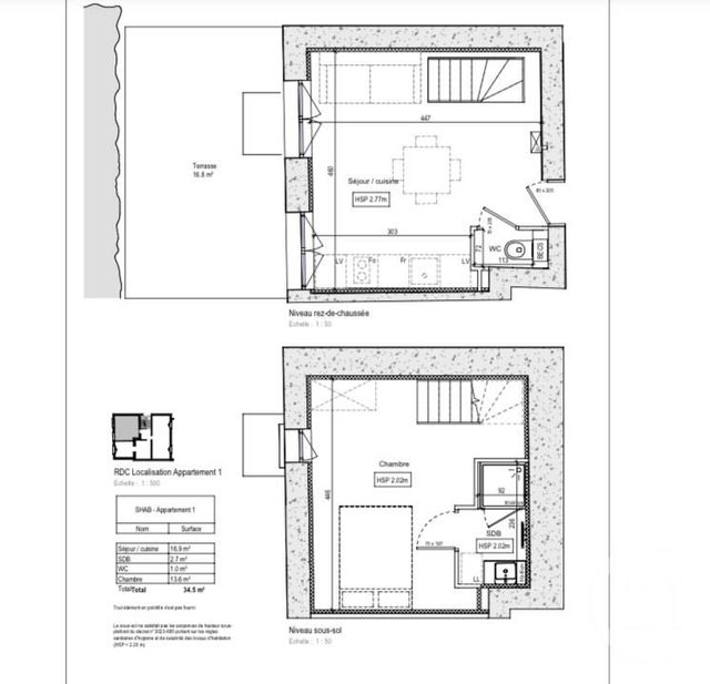 Appartement F2 à vendre - 2 pièces - 34.2 m2 - LYON - 69008 - RHONE-ALPES - Century 21 Villa Urbana