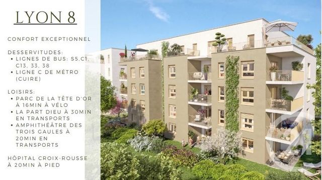 Appartement F4 à vendre CALUIRE ET CUIRE