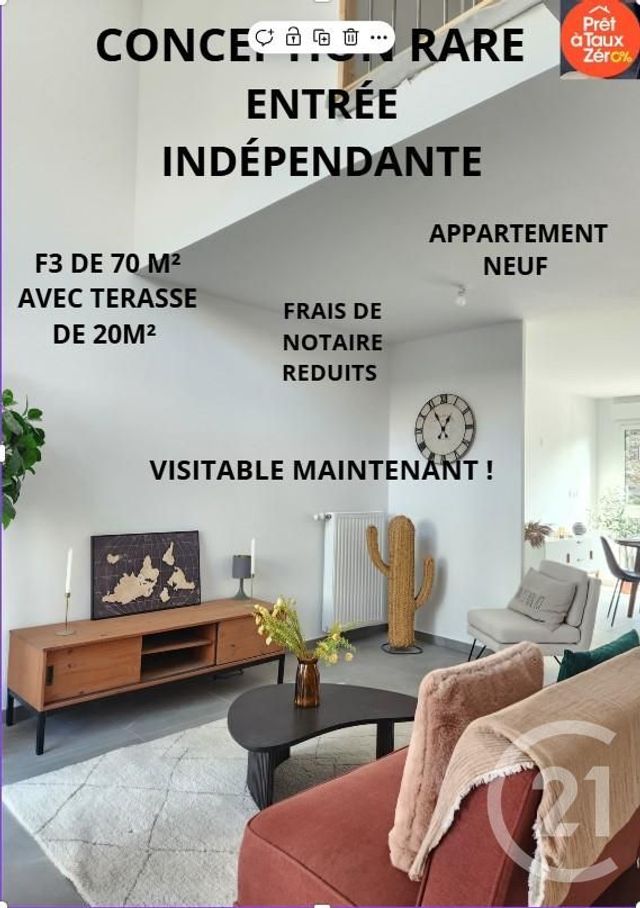 Appartement F3 à vendre - 3 pièces - 70.56 m2 - VILLEURBANNE - 69 - RHONE-ALPES - Century 21 Villa Urbana