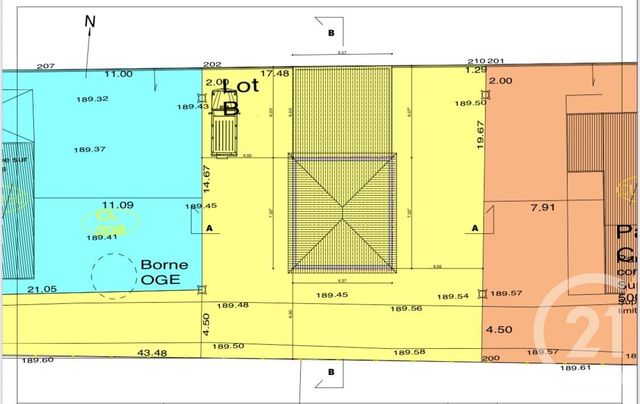 terrain à vendre - 474.0 m2 - DECINES CHARPIEU - 69 - RHONE-ALPES - Century 21 Villa Urbana